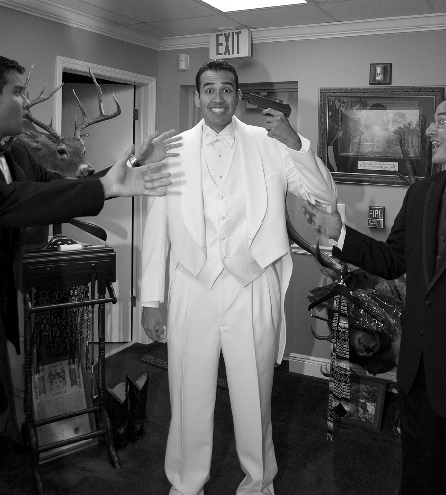 Photograph of Groom shooting himself before the wedding in miami Photograph of Groom shooting himself before the wedding in miami