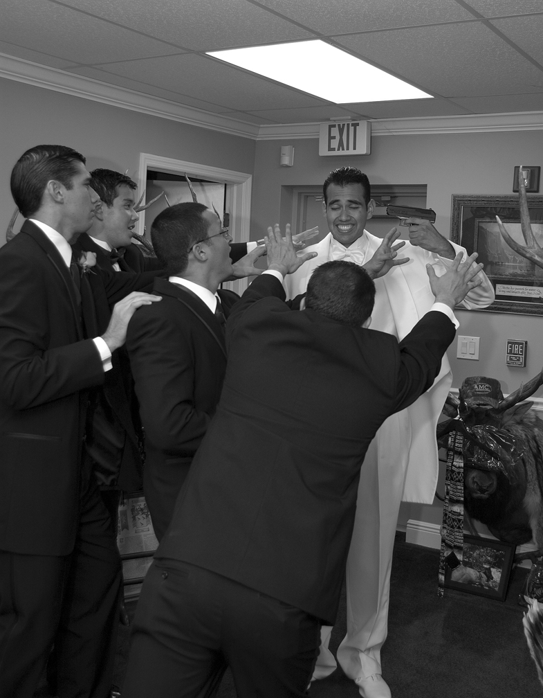 Photograph of Groom shooting himself before the wedding in miami Photograph of Groom shooting himself before the wedding in miami