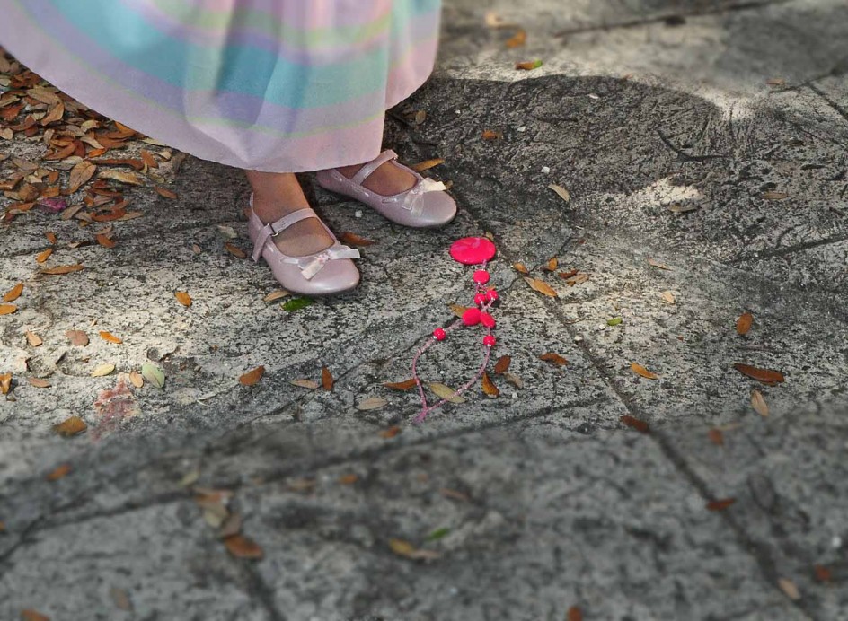 Portrait of a Child and Shoes